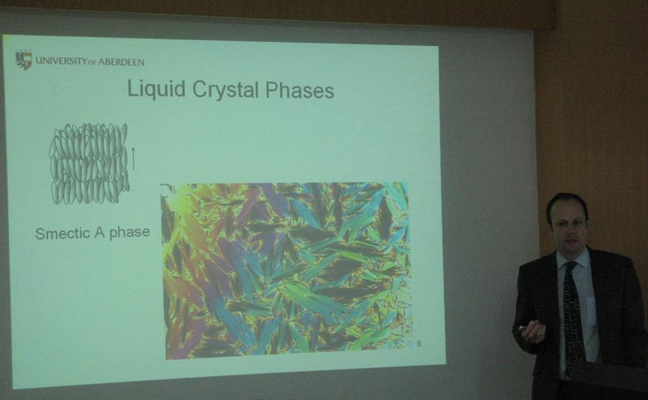 The visit of Prof. C T Imrie, Chair of School of Natural & Computing Sciences, Chemistry, University of Aberdeen