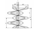 Power Consumption of Inner-outer Helical Ribbon Impellers in Viscous Newtonian and Non-Newtonian Fluids